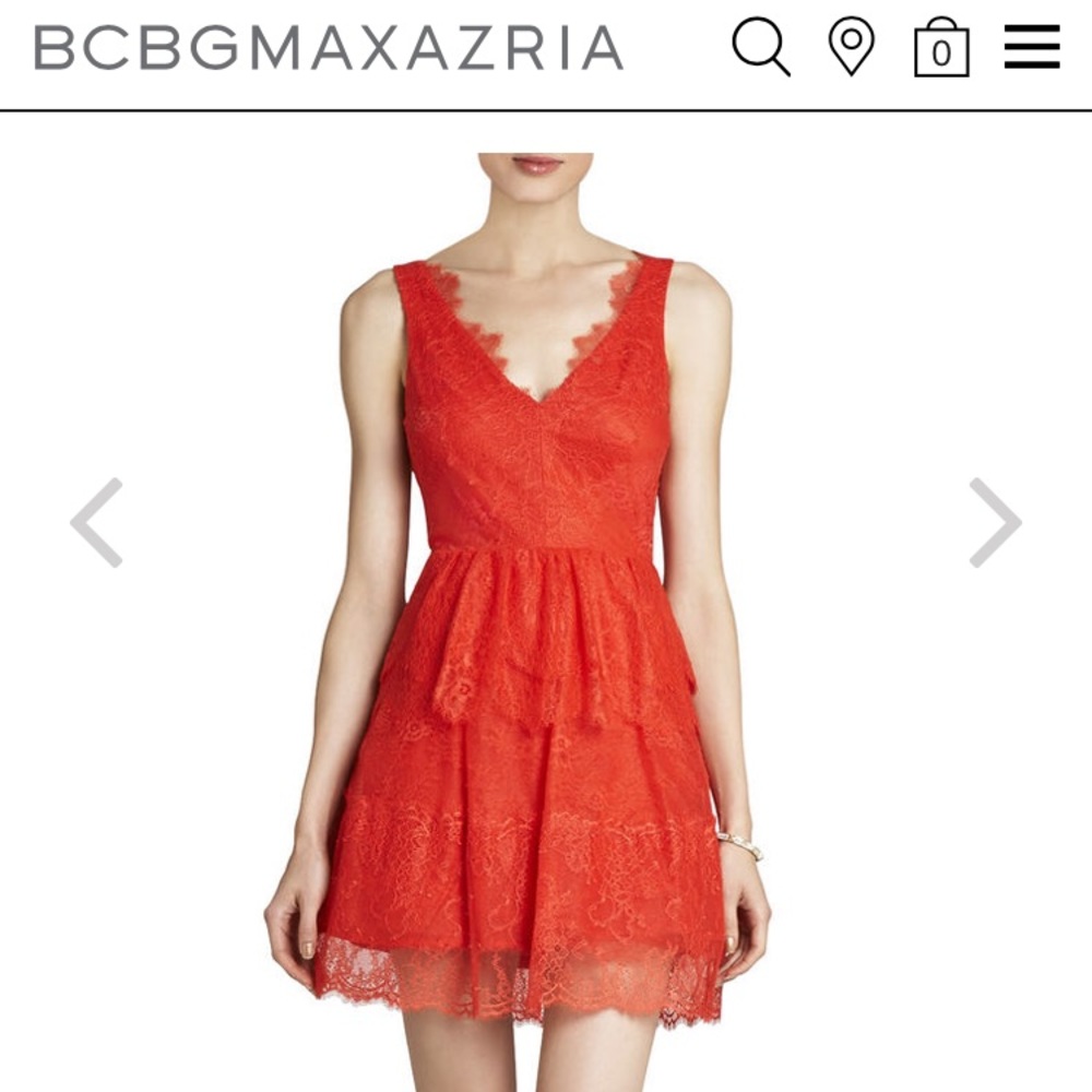 BCBG bright and lacy dress - charming & feminine